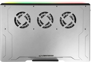 Охлаждающая подставка для ноутбука Esperanza (EGC108) Boreas Grey/RGB Охлаждающая подставка для ноутбука Esperanza (EGC108) Boreas Grey/RGB