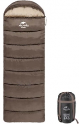 Спальный мешок с капюшоном Naturehike U350 NH20MSD07 Hollow cotton Right Brown Спальный мешок с капюшоном Naturehike U350 NH20MSD07 Hollow cotton Right Brown