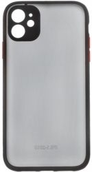 Накладка TPU+ Glass iPhone 11 Black (High Quality) тех.пак.