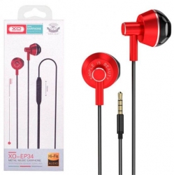 Навушники XO EP34 Red/Black