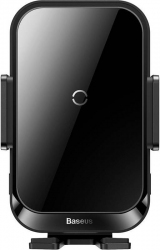 Автотримач із бездротовою зарядкою Baseus Halo Electric Wireless Charging Car Mount 15W (SUDD000001) Black Автотримач із бездротовою зарядкою Baseus Halo Electric Wireless Charging Car Mount 15W (SUDD000001) Black