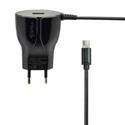 Сетевое зарядное устройство Gelius Ultra Edition USB + MicroUSB 1.5A Black 1.2m Сетевое зарядное устройство Gelius Ultra Edition USB + MicroUSB 1.5A Black 1.2m