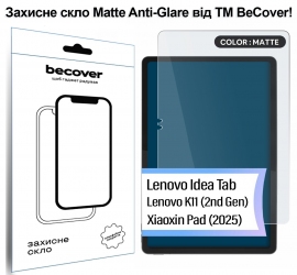 Защитное стекло BeCover (Matte Anti-Glare) для Lenovo Idea Tab/K11 (2nd Gen) TB336/Xiaoxin Pad (2025) 11