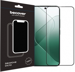 Защитное стекло BeCover для Xiaomi 14 5G (710789) Black