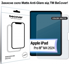 Защитное стекло BeCover (Matte Anti-Glare) для Apple iPad Pro 11