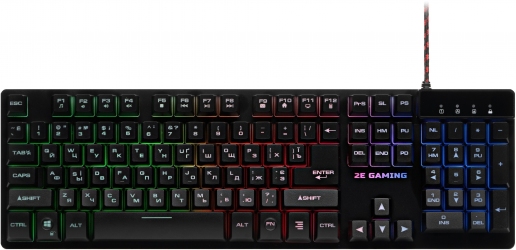 Клавіатура дротова 2E Gaming KG280 LED Ukr USB (2E-KG280UB) Black Клавіатура дротова 2E Gaming KG280 LED Ukr USB (2E-KG280UB) Black