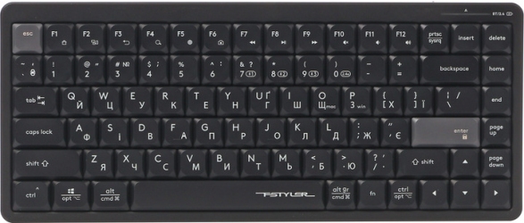 Клавіатура бездротова A4Tech FBX53C Wireless/Bluetooth (4711421001908) Black 
