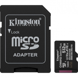 Карта памяти Kingston Canvas Select Plus microSDXC 512GB UHS-I U3 V30 + SD-адаптер (SDCS3/512GB) Карта памяти Kingston Canvas Select Plus microSDXC 512GB UHS-I U3 V30 + SD-адаптер (SDCS3/512GB)