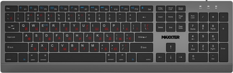 Бездротова клавіатура Maxxter KBW-01G-UA Wireless Gray Бездротова клавіатура Maxxter KBW-01G-UA Wireless Gray