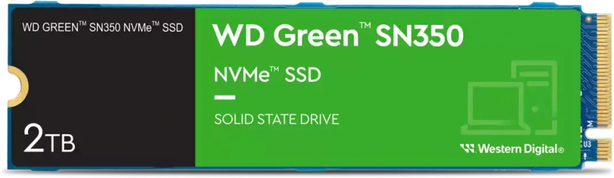 SSD Western Digital Green SN350 2TB NVMe M.2 2280 PCIe 3.0 x4 3D NAND QLC (WDS200T3G0C) SSD Western Digital Green SN350 2TB NVMe M.2 2280 PCIe 3.0 x4 3D NAND QLC (WDS200T3G0C)