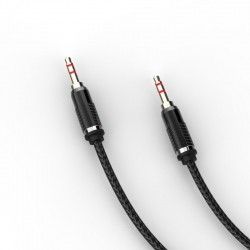 Аудиокабель Gelius AUX 1m (нитка) Black