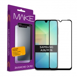Защитное стекло Make Full Cover для Samsung A26/M16 (MGF-SA26/SM16) Защитное стекло Make Full Cover для Samsung A26/M16 (MGF-SA26/SM16)
