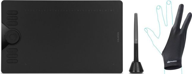 Графічний планшет Huion HS610 з рукавицею Графічний планшет Huion HS610 з рукавицею