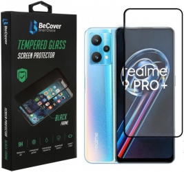 Захисне скло Becover для Realme 9 Pro Plus (707879) Black Захисне скло Becover для Realme 9 Pro Plus (707879) Black