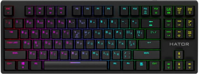 Клавиатура проводная Hator Rockfall EVO TKL Optical Kailh USB (HTK-630) Black