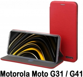 Чехол-книжка BeCover Exclusive для Motorola Moto G31 / G41 (707912) Burgundy Red