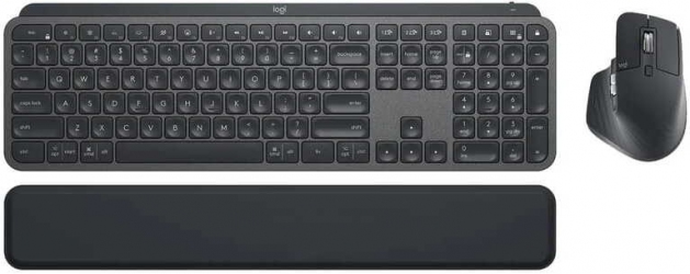 Комплект беспроводной Logitech MX Keys Combo for Business US (920-010933) Graphite 