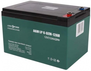 Акумуляторна батарея LogicPower LP 6-DZM-12 AH - під Болт М5 (LP9172) AGM