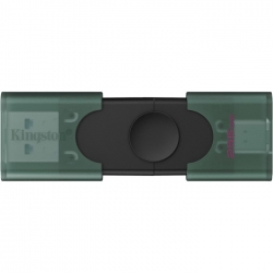 USB флеш накопитель Kingston DataTraveler Duo 256GB USB 3.2 Gen 1 + Type-C (DTDEG2/256GB) Black/Green