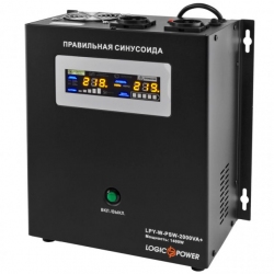 ИБП LogicPower LPY-W-PSW-2000VA+ (1400Вт)10A/20A, Lin.int., AVR, 2 х евро, металл, настенный ИБП LogicPower LPY-W-PSW-2000VA+ (1400Вт)10A/20A, Lin.int., AVR, 2 х евро, металл, настенный