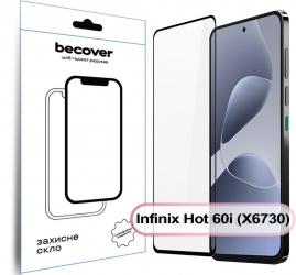 Захисне скло Becover для Infinix Hot 60i (X6730) (713730) Black Захисне скло Becover для Infinix Hot 60i (X6730) (713730) Black