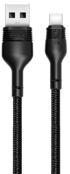 Кабель USB XO NB55 microUSB 1m 3A Black