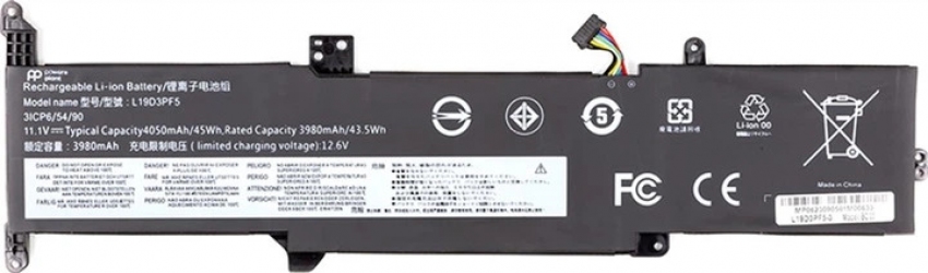 Аккумулятор PowerPlant для Lenovo IdeaPad 3-15 (L19D3PF5) 11.1V 3980mAh (NB482047)