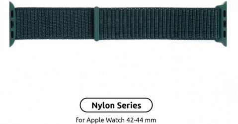 Ремінець Armorstandart Nylon Band для Apple Watch All Series 42/44 mm (ARM56843) Pine Green 