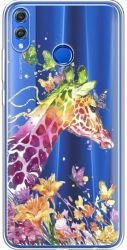 Накладка U-Print Honor 8X Colorful Giraffe