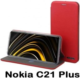 Чехол-книжка BeCover Exclusive для Nokia C21 Plus (707918) Burgundy Red