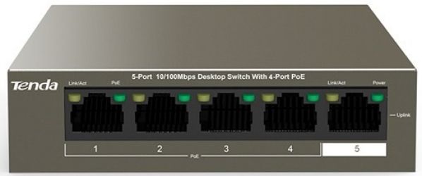 Комутатор TENDA TEF1105P-4-63W