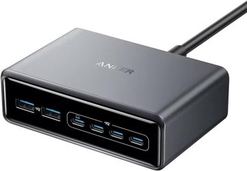 Сетевое зарядное устройство Anker GaNPrime Charger 200W 4xUSB-C PD 2xUSB-A (A2683341) Black  Сетевое зарядное устройство Anker GaNPrime Charger 200W 4xUSB-C PD 2xUSB-A (A2683341) Black