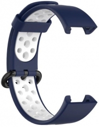 Ремінець BeCover Vents Style для Xiaomi Redmi Smart Band 2 (709426) Blue-White