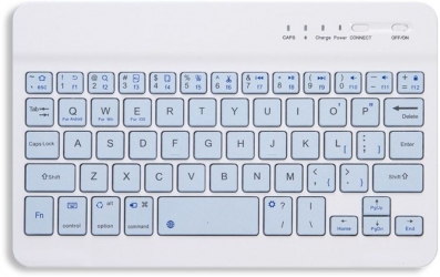 Клавиатура беспроводная BeCover English/Ukrainian (200×125 мм) (713410) Light Blue