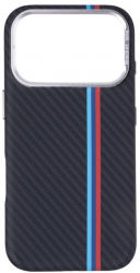 Панель Pitaka Kevlar Style Case camera stand (MagSafe) для iPhone 17 Pro Max Charcoal Classic Stripes (box)