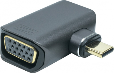 Адаптер PowerPlant USB Type-C - VGA, 1080P, 60Hz (CA914289) Black  Адаптер PowerPlant USB Type-C - VGA, 1080P, 60Hz (CA914289) Black