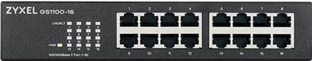 Коммутатор Zyxel GS1100-16 (GS1100-16-EU0103F) Коммутатор Zyxel GS1100-16 (GS1100-16-EU0103F)