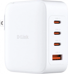 Сетевое зарядное устройство D-Link 140W GaN 3хUSB-С, 1xUSB-A (DCF-141) White 