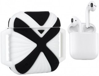 Чехол X-HuWei i-Smile для Apple AirPods IPH1443 (702333) Black/White