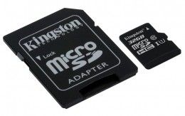 Карта памяти Kingston 32 GB microSD class 10 + адаптер G2, 45 Mb/s (SDC10G2/32GB) Карта памяти Kingston 32 GB microSD class 10 + адаптер G2, 45 Mb/s (SDC10G2/32GB)
