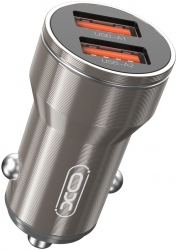 Автомобільний зарядний пристрій XO CC48 Metal Smart Car Charger 2USB 2.4A Grey Автомобільний зарядний пристрій XO CC48 Metal Smart Car Charger 2USB 2.4A Grey