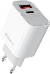 Мережевий зарядний пристрій Gelius Merge GP-HC060 GAN USB + Type-C 35 Вт QC / PD / PPS (2099900994036) White Мережевий зарядний пристрій Gelius Merge GP-HC060 GAN USB + Type-C 35 Вт QC / PD / PPS (2099900994036) White