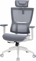 Крісло офісне OfficePro Elegant OC660-W-DG-DG White/Dark Gray