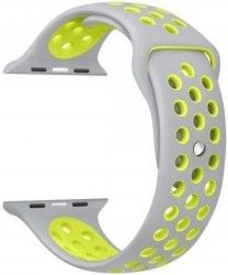 Ремешок Nike Silicon Sport Band for Apple Watch 42mm Light Grey/Yellow Ремешок Nike Silicon Sport Band for Apple Watch 42mm Light Grey/Yellow
