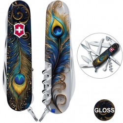 Ніж Victorinox HUNTSMAN DESIGN Дивовижне перо 1.3713.3.R2120pk