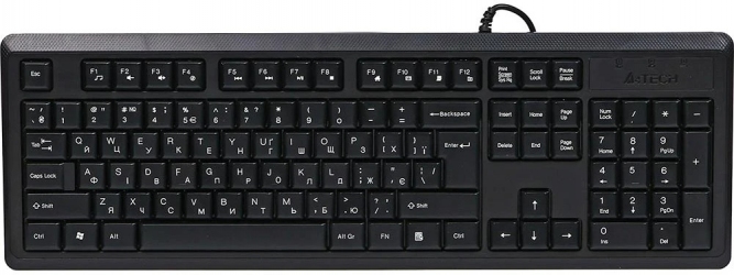 Клавиатура проводная A4TECH KR-92 USB Black