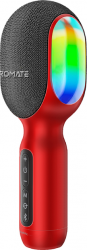 Мікрофон Promate VocalMic Bluetooth 2 x AUX LED (vocalmic.red) Red 