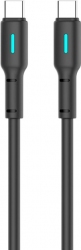 Кабель Gelius Lumin Lamp GP-UC100 Type-C/Type-C 60W 1 м Black Кабель Gelius Lumin Lamp GP-UC100 Type-C/Type-C 60W 1 м Black