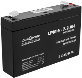 Аккумуляторная батарея LogicPower AGM LPM 6V 7.2Ah (LP3859)