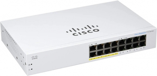 Коммутатор Cisco CBS110-16PP-EU
